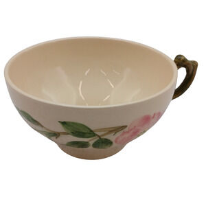 Franciscan Desert Rose Cup USA Pink Flower Vintage Earthenware Teacup Handle